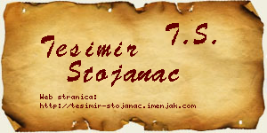 Tešimir Stojanac vizit kartica